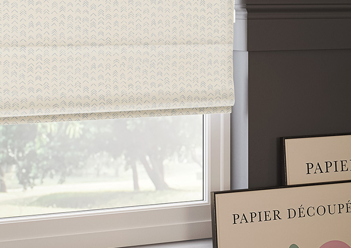 Rolling Hills Velvet, Misty Grey - Roman Blind - Image 5